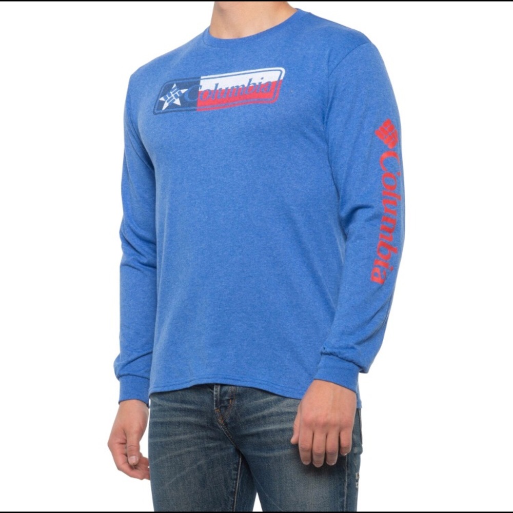 Columbia Men’s Long Sleeve T-Shirt - Blue